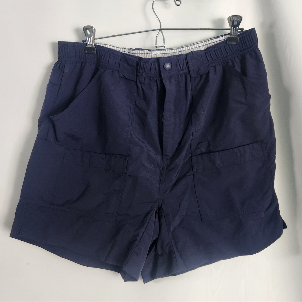 Reel Legends Mens Dark Blue Performance Shorts Size 36